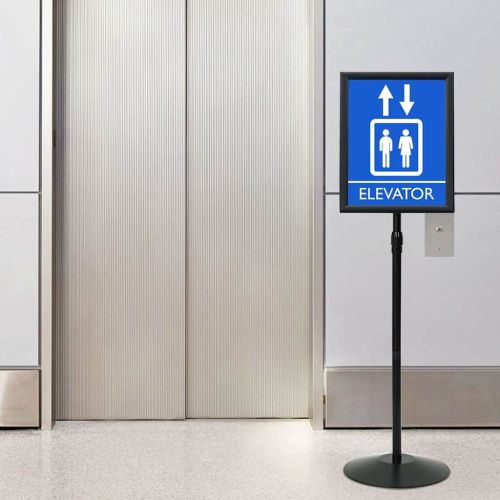 Поставка за плакат Сребрист a3 PVC и стомана