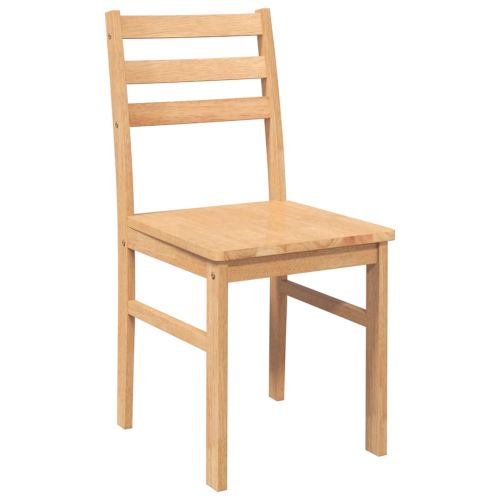 трапезни столове 2 бр. масивна дървесина гума