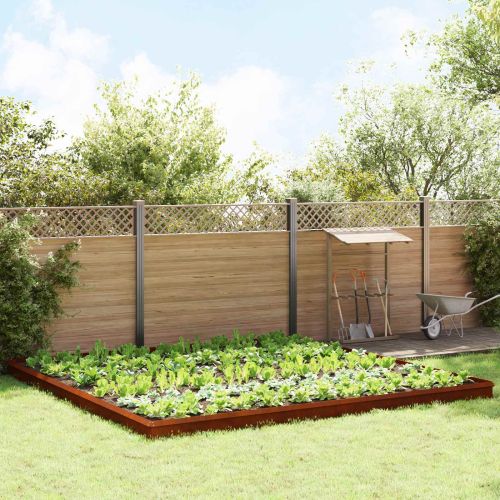 Огради за охлюви 20 pcs Ръждясало Патинираща стомана