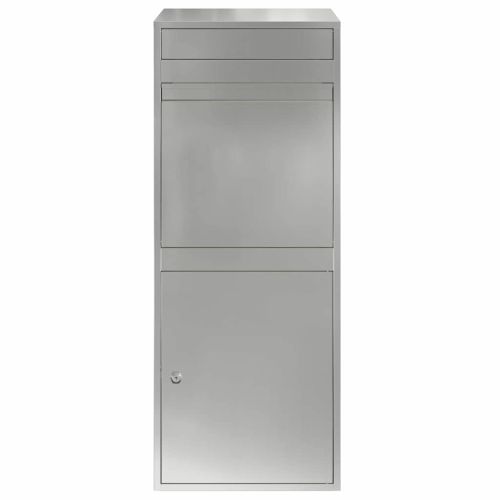 Пощенска кутия за пратки със съхранение Черно 41 x 38 x 103 см