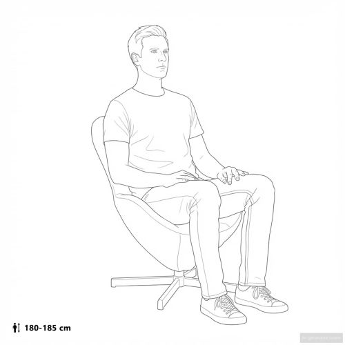 Стол яйце Тъмен сив 63 x 73 x 90 см текстил