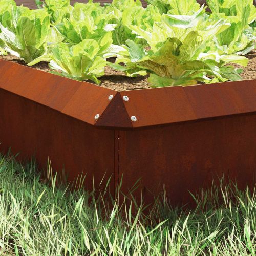 Оградка за охлюви Ръждясало 13,5 x 13,5 x 25 см