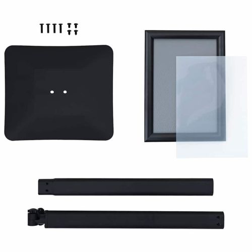 Поставка за плакат Сребрист a4 Чугун