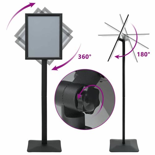 Поставка за плакат Сребрист a3 Чугун