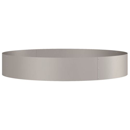 Пръстен за саксия Кафяво 120 x 120 x 20 см Патинираща стомана