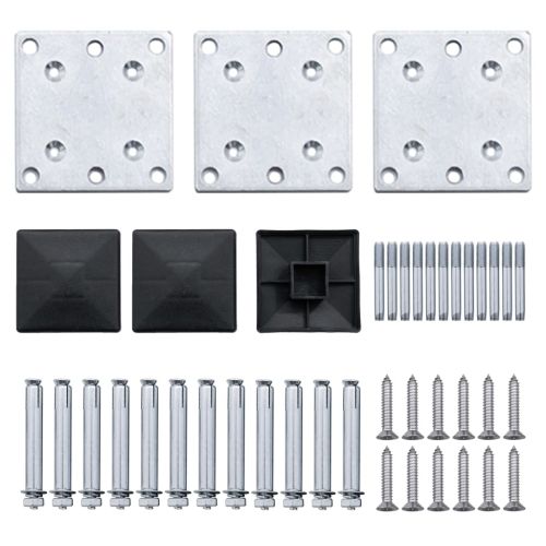 Ограден панел, WPC, 353x105 см, черен