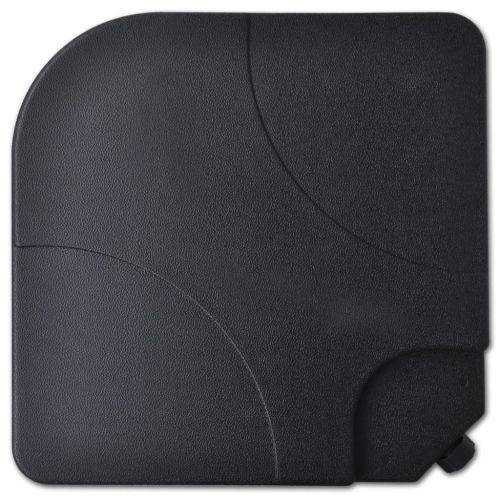 Алуминиев градински чадър с преносима основа, бял