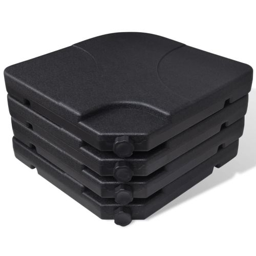 Алуминиев градински чадър с преносима основа, бял