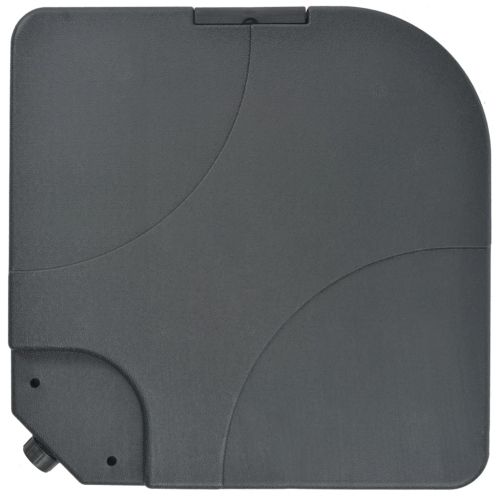 Алуминиев градински чадър, с преносима основа, таупе