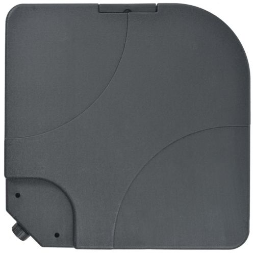 Градински чадър, с преносима основа, червен