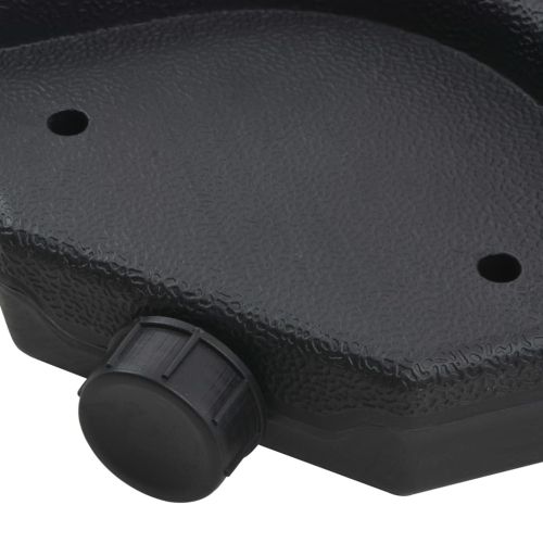 Градински чадър, с преносима основа, червен