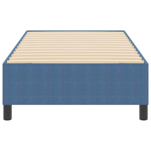 Платформено легло Синьо 90 x 190 cm Кордюрова тъкан