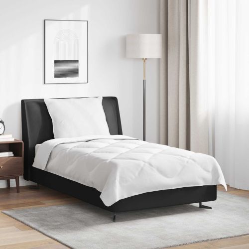 Цялосезонен завивка с възглавница 2 pcs Бяло Микрофибър