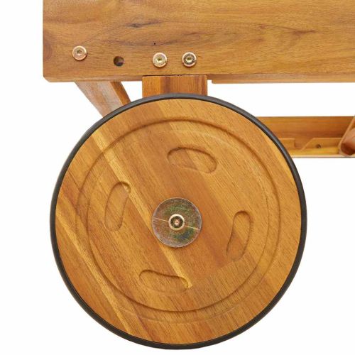 Шезлонг Кафяво Солидно акациево дърво