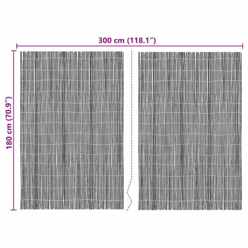 Бамбукова ограда Естествен 300 x 180 cm бамбук