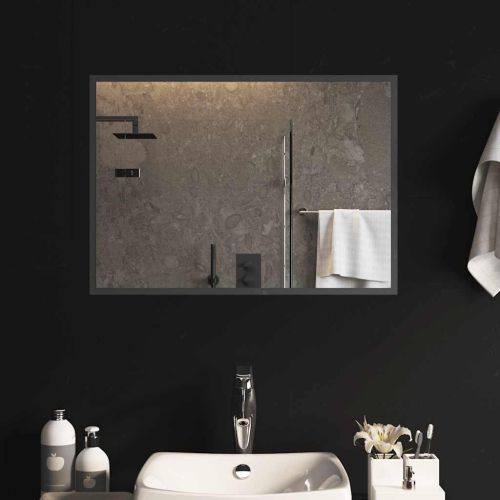 LED огледало за баня, 70x50 см