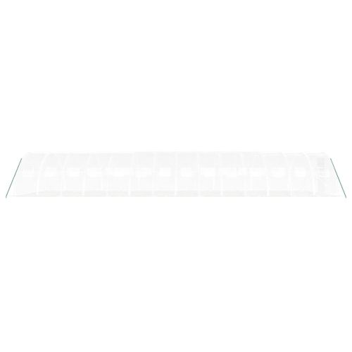 Оранжерия със стоманена рамка бяла 56 м² 14x4x2 м