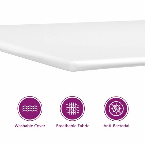 Легло с пружинирана основа с матрак Черно 90 x 190 cm текстил