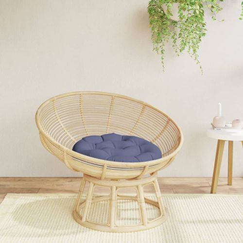 Кръгла възглавница нейви синьо Ø 60x11 см Оксфорд плат