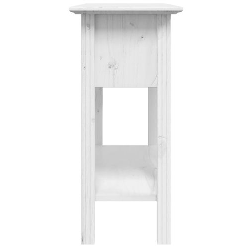 Конзолна маса BODO бяла 91x35x74 см бор масив