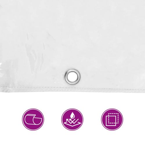 Прозрачен брезент с капси 3x12 m PVC
