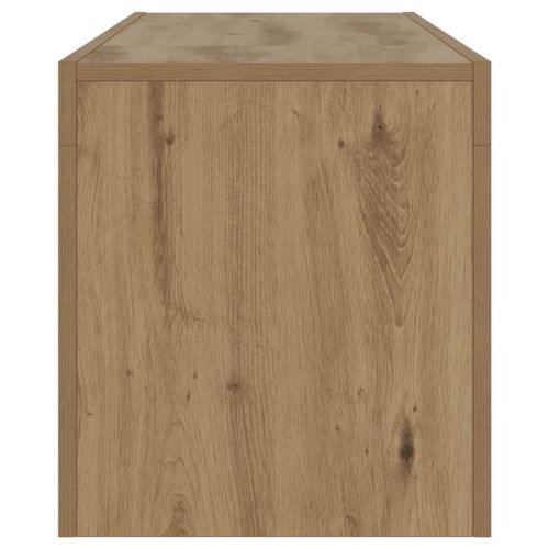 ТВ шкаф с LED осветление, 120x36,5x40 см, инженерно дърво