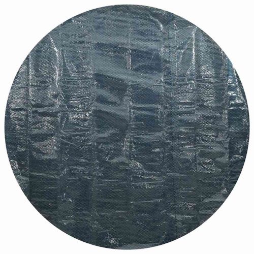 Плаващо соларно покривало за басейн, PE, 417 см, черно и синьо