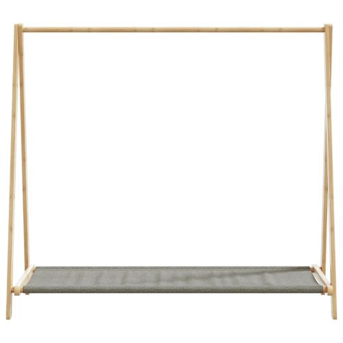 vidaXLL Закачалка за дрехи с рафтове 106x34x102 cm Бамбук
