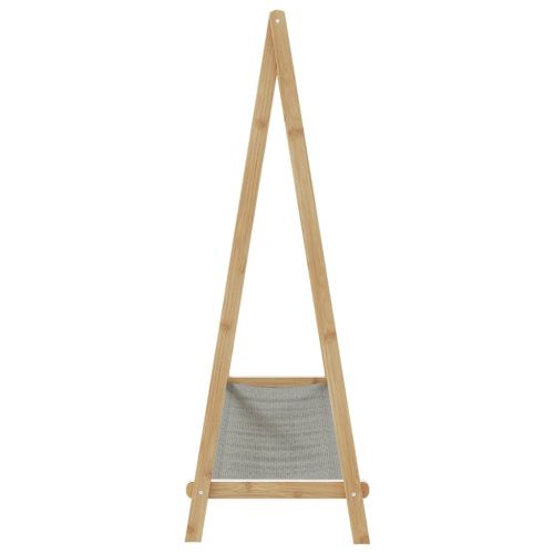 vidaXLL Закачалка за дрехи с рафтове 106x34x102 cm Бамбук