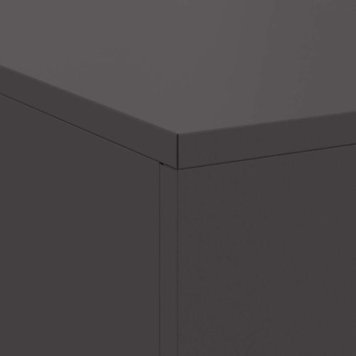 Огнище Черно 100 x 100 x 30 cm Стомана