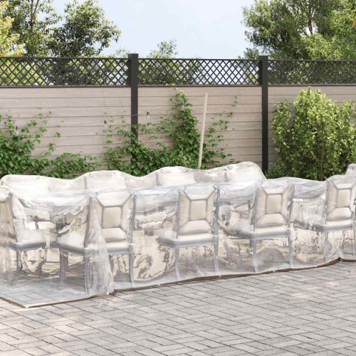 Прозрачен брезент с капси 3х12 м Полиетилен