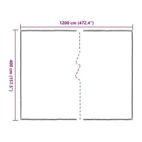 Прозрачен брезент с капси 4x12 m Полиетилен
