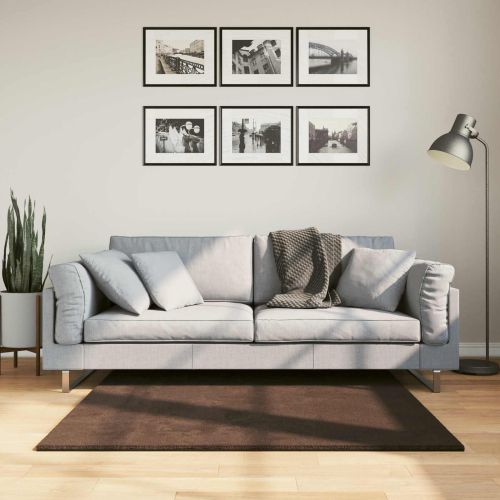 Килими за помещение HUARTE Кафяво 120 x 120 cm Полиестер