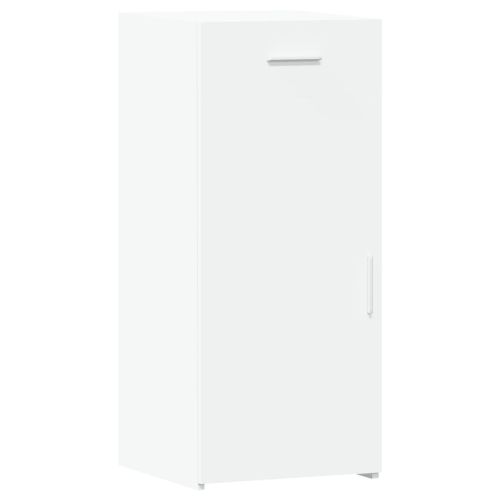 Бюфет, бял, 40x42,5x93 см, инженерно дърво