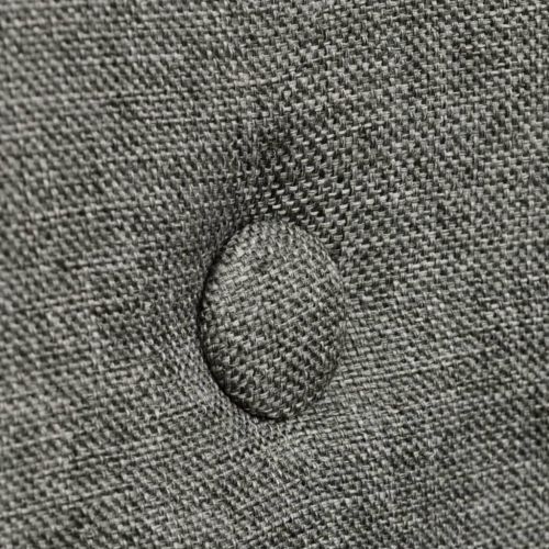 Трапезни столове, 2 бр, светлосив плат и дъбова дървесина масив