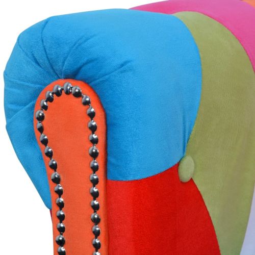 Честърфийлд диван 2-местен плат