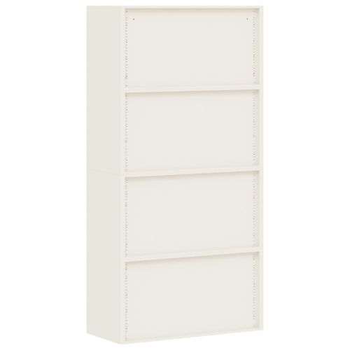 Шкаф за папки бял 90x40x220 см стомана