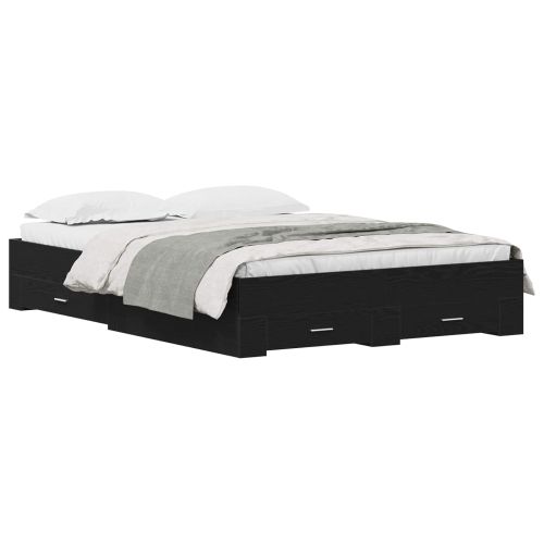 Рамка за легло Черния дъб 140 x 200 cm Инженерно дърво