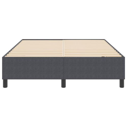 Платформено легло Тъмен сив 140 x 200 cm Кордюрова тъкан