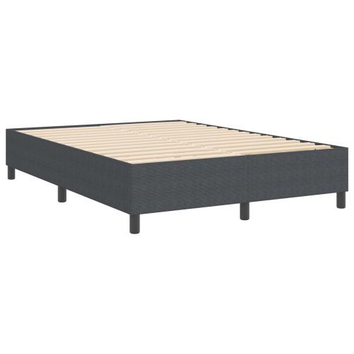 Платформено легло Тъмен сив 140 x 200 cm Кордюрова тъкан