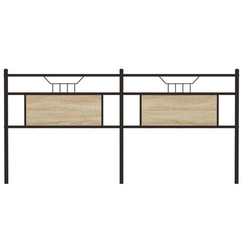 Резервна табла за легло Дъб Сонома 180 cm Изработена дървесина и стомана