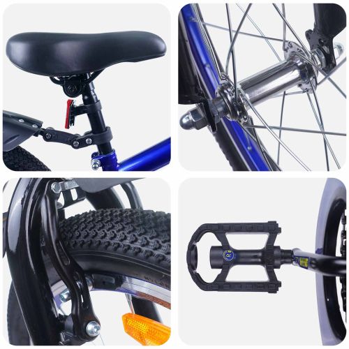 Детски Велосипед 20 инча за 6–11 години Синьо черно