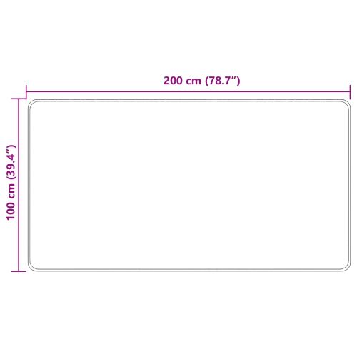 Каса за килим MARSA Крем 200 x 100 cm Полиестер и PVC