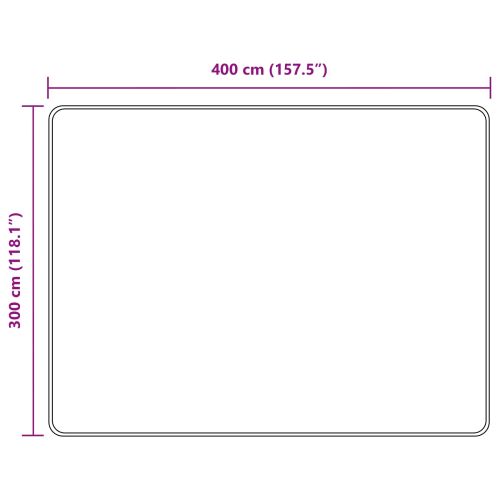 Каса за килим MARSA Крем 300 x 400 cm Полиестер и PVC