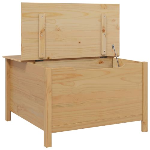 Масичка за кафе с чекмедже Hill Меден кафяв 79.5 x 79.5 x 49 см