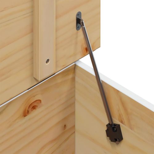 Масичка за кафе Hill Бяло и медено кафяво 79.5 x 79.5 x 49 см