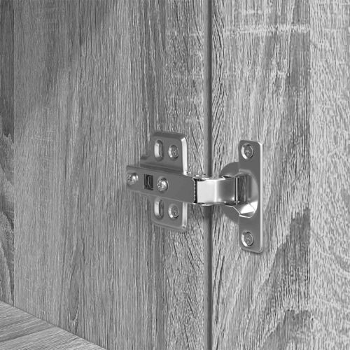 Нощно шкафче, сив сонома, 39x35x125 см, инженерно дърво