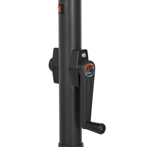 Градински чадър с LED осветление, пясъчен, 200x211 см, алуминий