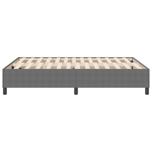 Платформено легло Светлосиво 140 x 190 cm Кордюрова тъкан