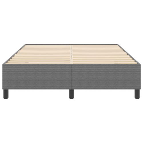 Платформено легло Светлосиво 140 x 200 cm Кордюрова тъкан